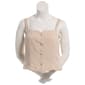 Juniors A. Byer Button Up Vest Tank Top - Sand - image 1