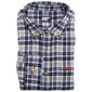 Mens LANDS END(R) Campside Flannel Shirt - Navy/White - image 1