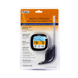 Polder Accu-Touch Thermometer & Timer - Black