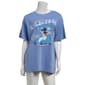 Juniors Freeze Mineral Wash Stitch Wild & Free Boyfriend Tee - image 2