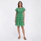 Womens Ninety Clothing Flutter Sleeve Geometric Shift Dress - image 1
