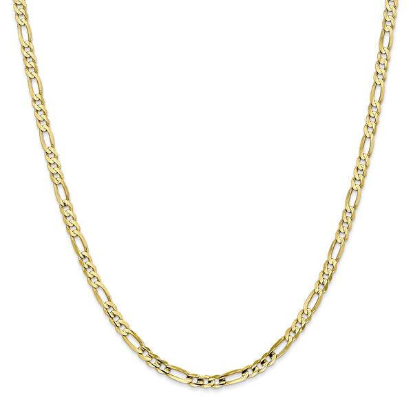 Unisex Gold Classics&#40;tm&#41; 10kt. 4mm 16in. Light Concave Figaro Chain - image 