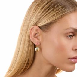 Athra 14kt. Gold over Brass Round Drop Earrings