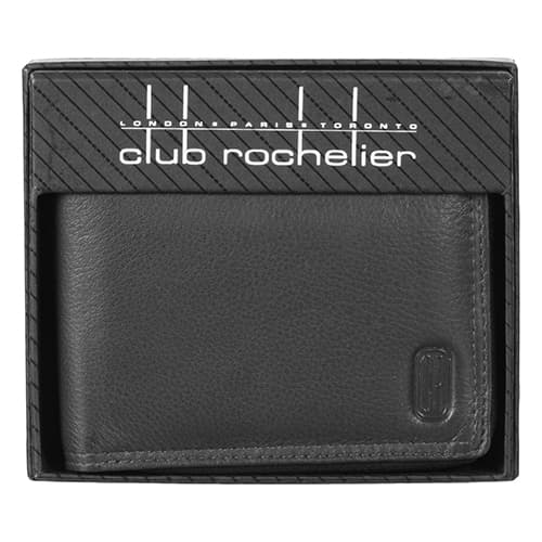 Mens Club Rochelier Winston Zip-Around Leather Billfold Wallet