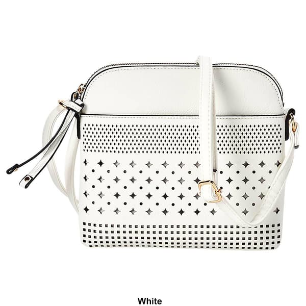 DS Fashion NY Perf Crossbody w/Front Slip Pocket