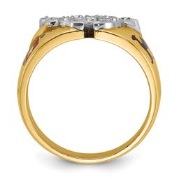 Mens Gentlemen’s Classics™ 14kt. Gold 1/5ctw Diamond Shriner Ring