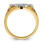 Mens Gentlemen&#8217;s Classics&#8482; 14kt. Gold 1/5ctw Diamond Shriner Ring - image 2