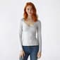Juniors Madden Girl Long Sleeve Jersey Twist Front Tee - image 2