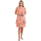 Womens Robbie Bee Sleeveless Floral Chiffon Keyhole Neck Dress - image 1