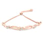 Haus of Brilliance 14kt. Rose Gold Plated Diamond Bolo Bracelet - image 1