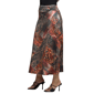 Womens 24/7 Comfort Apparel Brown Animal Patchwork Maxi Skirt - image 1