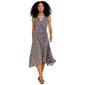 Womens Perceptions Sleeveless Print ITY Side Drape Dress - image 1