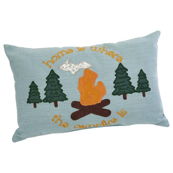 Home Where Campfire Is Decorative Pillow - 13x20 - image 