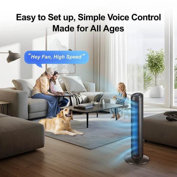 Emerson Smartvoice 30 Inch Tower Fan W/Remote