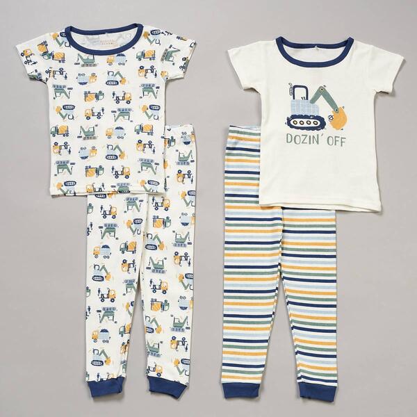 Baby Boy &#40;12-24M&#41; Rugged Bear&#40;R&#41; 4pc. Dozin'' Off Cotton Pajama Set - image 
