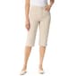 Petite Gloria Vanderbilt Amanda Solid Split Hem Capris - image 1