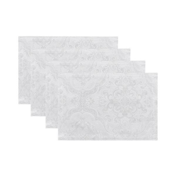 Threadmade Caiden Elegance Damask Placemat - Set of 4 - image 