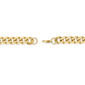 Mens Lynx Gold-Tone Ion Plated Curb Chain Necklace & Bracelet Set - image 5