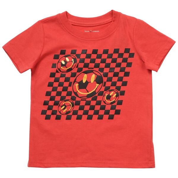Toddler Boy Tales & Stories Checkered Soccer Graphic Tee - image 