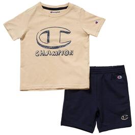 Toddler Boy Champion&#40;R&#41; Graphic Tee & Fleece Lined Shorts Set