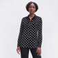 Womens Preswick & Moore(R) Long Sleeve Pocket Dot Blouse - image 1