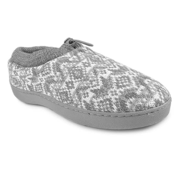 Womens Heat Holders® Emma Fair Isle Knit Drawstring Slippers
