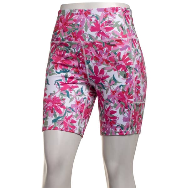 Womens BSP Performance Floral Fuchsia Bike Shorts