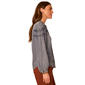 Womens Democracy Long Sleeve Button Down Denim Blouse - image 3