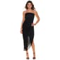 Juniors Emerald Sundae Mesh Tube Asymmetrical Hem Sheath Dress - image 1
