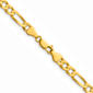 Gold Plated over Sterling Silver Square Figaro Chain Necklace - image 4
