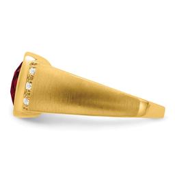 Mens Gentlemen’s Classics™ 14kt. Gold 5ctw. Created Ruby Ring