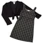 Girls &#40;7-12&#41; Emma & Elsa Tie Front Cardigan & Plaid Dress - image 1