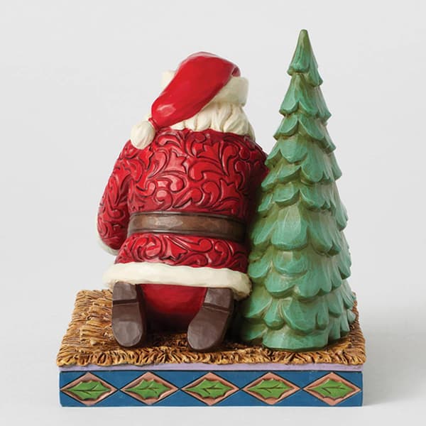 Jim Shore Santa Kneeling over Baby Jesus Christmas Figurine