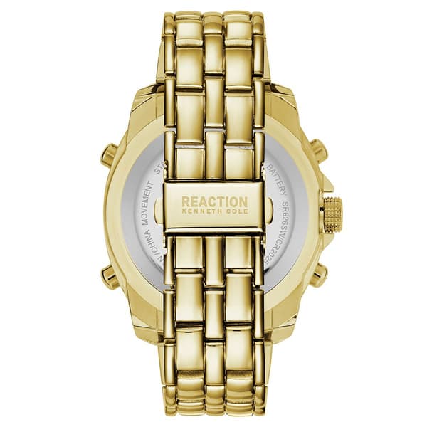 Mens Kenneth Cole&#174; Reaction&#8482; Gold Bracelet Watch - RK50707001