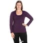 Plus Size 24/7 Comfort Apparel Scoop Neck Long Sleeve Tee - image 5