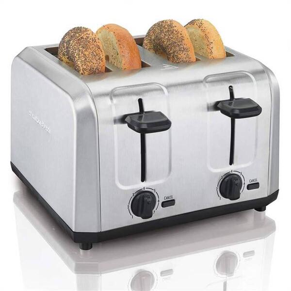 Hamilton Beach(R) 4 Slice Brushed Stainless Steel Toaster - image 