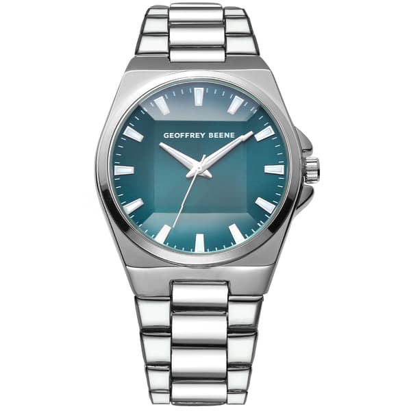 Mens Geoffrey Beene Faceted Glass bracelet Watch