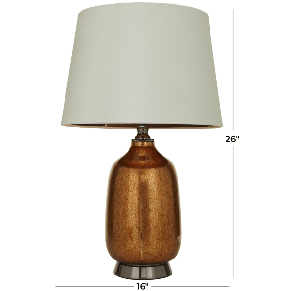 9th & Pike® Modern Copper Glass Table Lamp