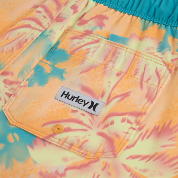Boys (8-20) Hurley Pop Color Palm Pull On Swim Trunks
