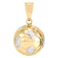 Gold Classics(tm) 10kt. Yellow Gold Soccer Ball with Rhodium Pendant - image 1