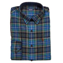 Mens IZOD® Long Sleeve Stratton Flannel Shirt - Foliage Green