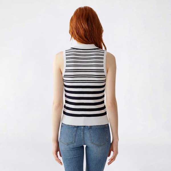 Juniors A. Byer Stripe Polo Collar Sweater