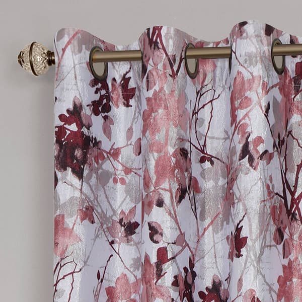 Achim Tranquil Floral Grommet Window Curtain Panel