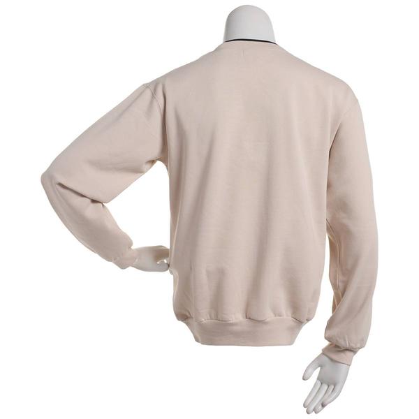 Plus Size Top Stitch by Morning Sun Swirl Leaf Fleece Sweatshirt