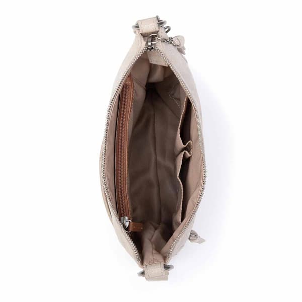The Sak Lucia Gen Crossbody - Sand Sparkle Suede