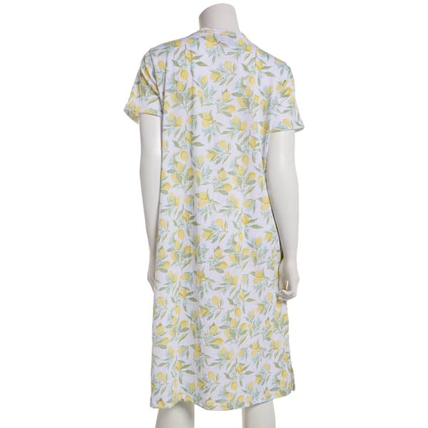 Womens Ren&#233; Rof&#233;&#174; Gauzy Whisper Crinkle Knit Lemon Nightgown