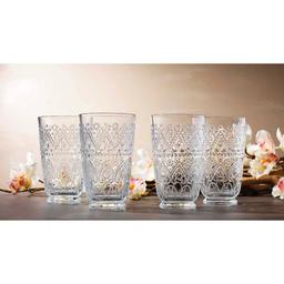 Home Essentials Aria Clear High Ball Glasses - Set of 4