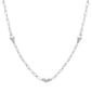 Gemstone Classics(tm) Sterling Silver Pearl Trendy Necklace - image 1