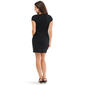Juniors Madden Girl Gold Button Square Neck Mini Sheath Dress - image 3