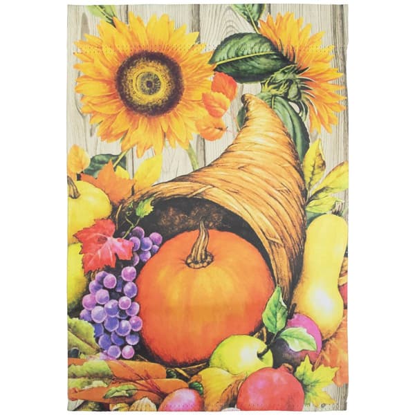 Northlight Seasonal Cornucopia Harvest Outdoor Garden Flag